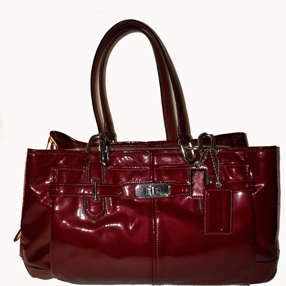 ❣Coach Chelsea Jayden Patent Leather Satchel